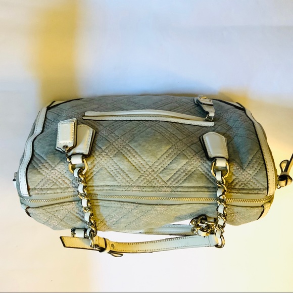 Vintage Coach in gray trimmed with white leather - Picture 5 of 7